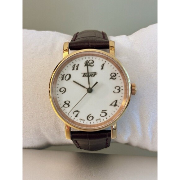 Women’s Tissot Every Time Croc Embossed Leather Watch 30mm - Picture 1 of 12